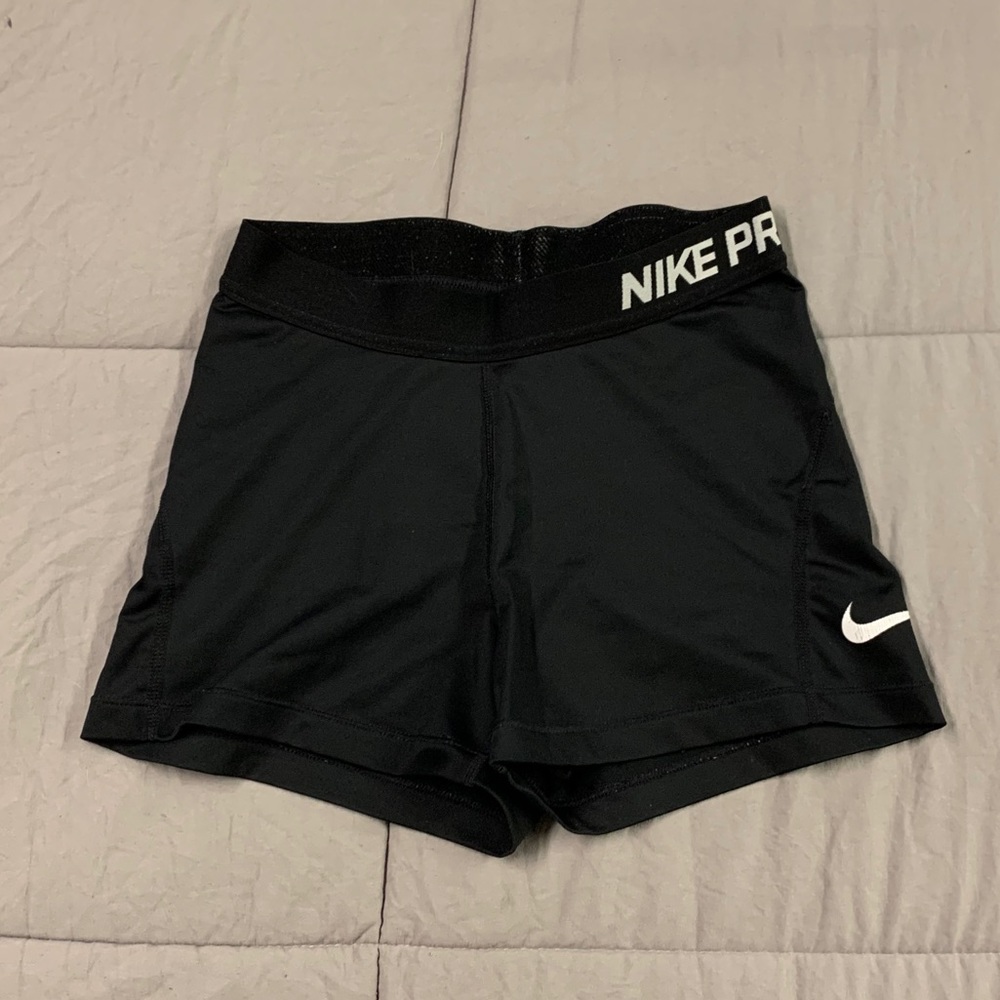 black nike pro spandex, small